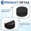 sourcing map 8 Pcs Single Sided Speaker Isolation 3