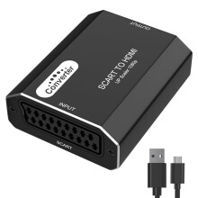 Hxwlo Scart to HDMI Converter, Aluminum Shell Scar