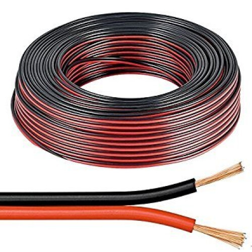 25m Red/Black Multistrand 2 x 0.5mm Speaker Cable
