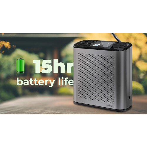 Sharp Sharp Osaka Portable Digital Radio DR-P530GY – DAB 2