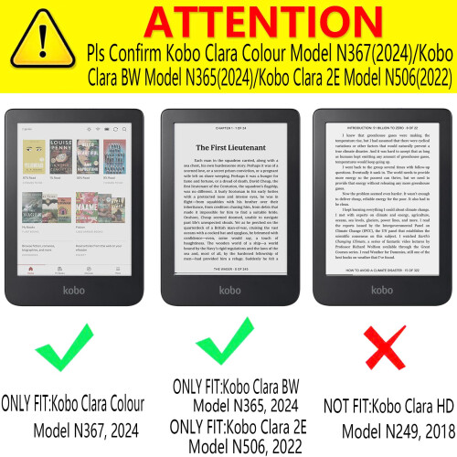 DMLuna Case for Kobo Clara 6" eReader, Ultra Slim 1