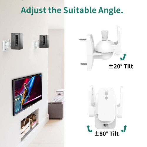 HomeMount Wall Mount Brackets - Universal Speaker 2
