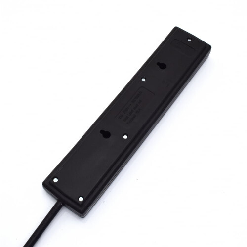 4-Gang Extension Trailing Lead - Black Multi Plug 1