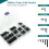 Digank TV Bracket Screw, 68pcs Mounting Screws, M4 5