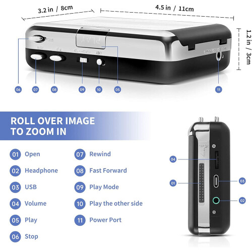 Reshow Cassette Player – Portable Tape Player Capt 2