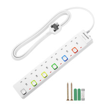 DEWENWILS 6 Way Surge Protected Extension Lead, In