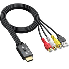 eSynic Upgrade RCA to HDMI 1080P Converter with As