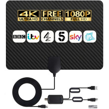 4K HD TV Aerial - Amplified Digital HDTV with Sign