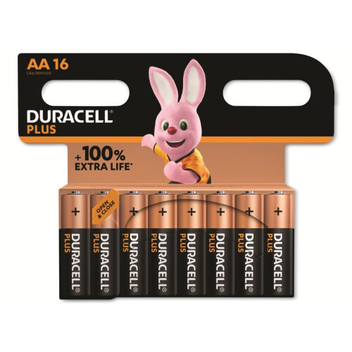 Duracell Duracell Plus AA 1.5V Battery (Pack of 16)