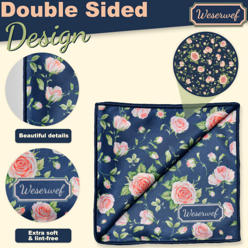 WESERWEF Design Microfiber Glasses Cleaning Cloth, 2