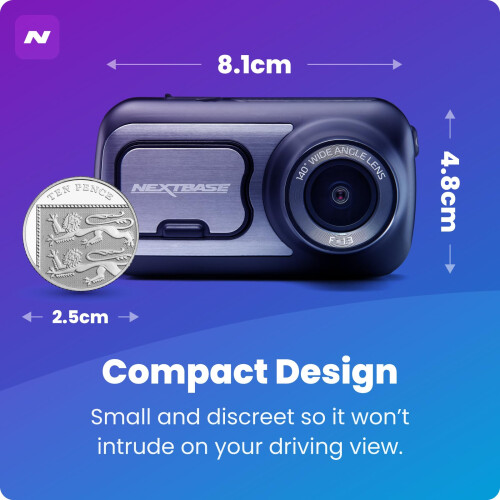 Nextbase Nextbase 422GW Dash Cam Front and Rear Camera - 2K 2
