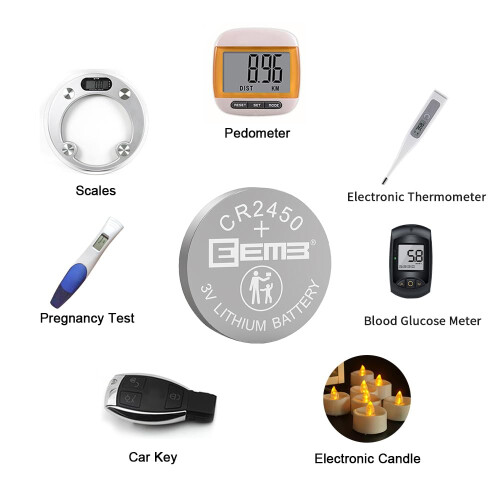 EEMB 20 PACK 2450 CR2450 Coin Button Cell 3V 3 Vol 2