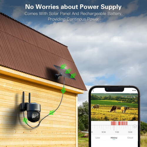 Xega 4G LTE Cellular Security Camera Solar With SI 2