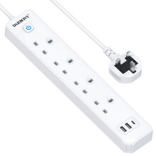 Extension Lead with USB Slots, 4 Way 3 USB Multi P