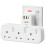 LENCENT 3 Way Plug Extension with PD 20W USB-C & 2 1