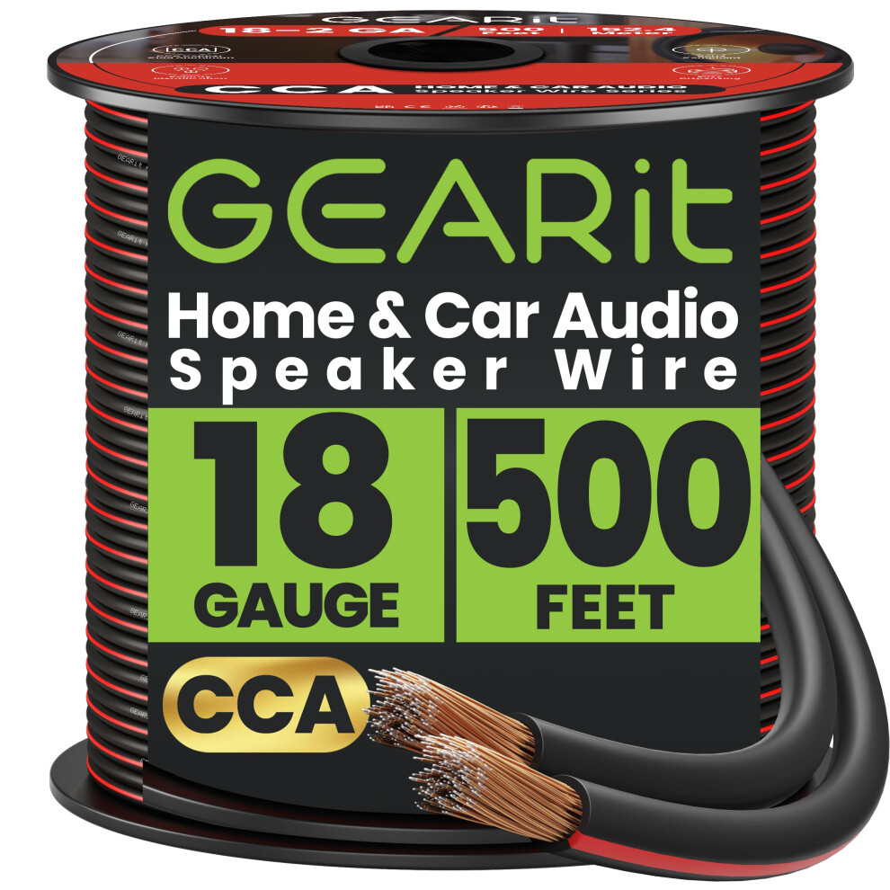 Gearit Pro Series 18 Gauge Speaker Wire (500 Feet 40516875