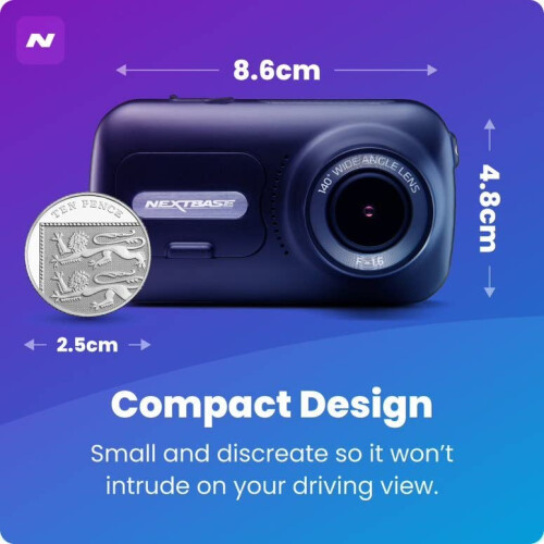 Nextbase Nextbase 322GW Dash Cam Front Camera - 1080p Full 1