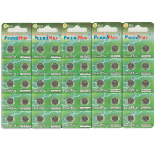 50 x AG13 LR44 1.5 V PoundMax Alkaline Button Cell