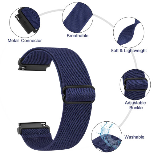 Yisica 3 Pack Quick Release Elastic Nylon Watch St 1