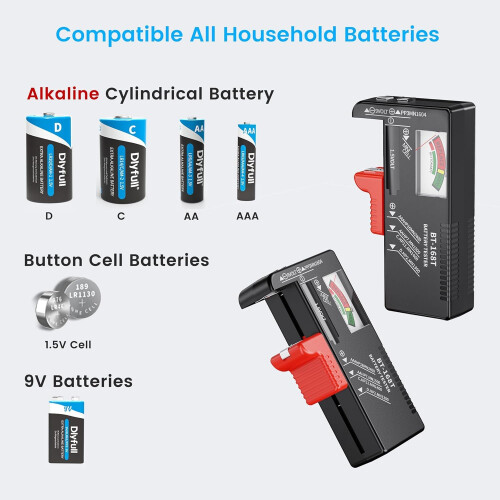 Dlyfull Magnetic Battery Tester Universal Battery 1