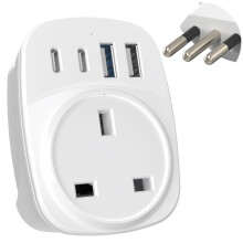UK To Italy Travel Plug Adapter with USB C | MyTra