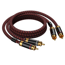 Primeda Audiophiles RCA Cable, 6.5ft/2m 2 rca male