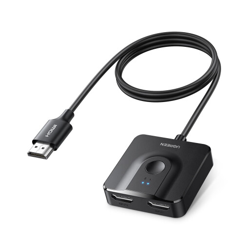 UGREEN HDMI Switch 4K@60Hz With 1M Cable, 2 IN 1 O