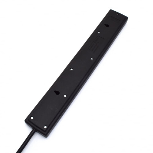 6-Gang Extension Trailing Lead - Black Multi Plug 1