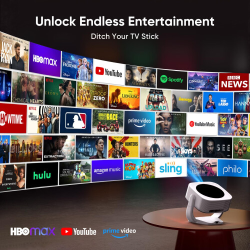 【Built-in Apps | Electric Focus】Native 1080P Mini 1