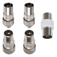 huishi 5 PCS aerial connectors，2x Female & 2x Male