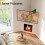 Perlegear TV Wall Bracket, Corner TV Bracket for 3 5