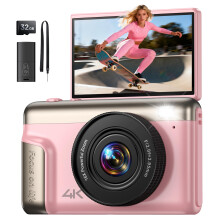 4K Digital Camera Kids for Vlogging: 64MP Compact