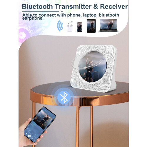 CD Player Portable with Speakers - Homlab Blutooth 1