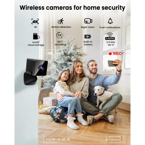javiscam Mini Spy Camera 4K Hidden Camera with Nig 1