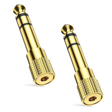 SHUXIA 2pcs Headphone Jack Adapter,Stereo Jack Ada