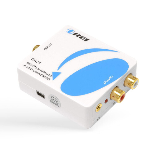 Orei DA21 Optical SPDIF/Coaxial Digital to RCA L/R