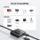UGREEN HDMI Switch 4K@60Hz With 1M Cable, 2 IN 1 O 6