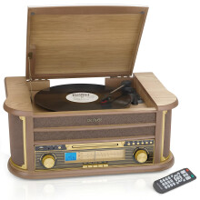 Denver 8-in-1 CD Bluetooth Cassette Player Retro W
