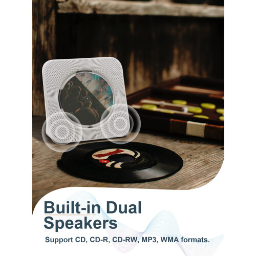 CD Player Portable with Speakers - Homlab Blutooth 2