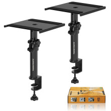 Vondynote Set of 2 Desktop Clamp Speaker Stands Sh