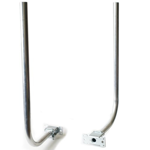 3' Aerial Pole & Bracket | 3 Foot L Shaped Cranked