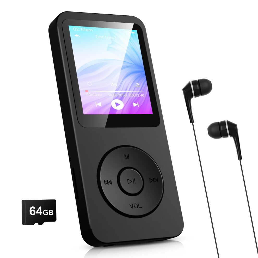 64Gb Mp3 Player Bluetooth 5.3-1.8' Tft Colour Scre 84192448