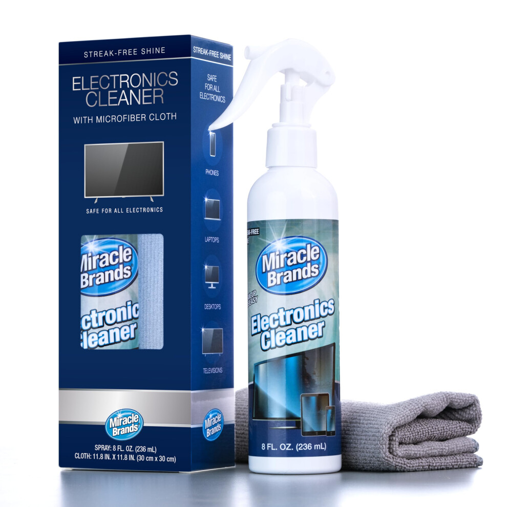 Screen Cleaner Spray With Microfibre Cloth (236Ml) Screen Cleaner Spray And Wipe For Tv, Laptop, Computer, Phone, Ipad, Car Screen Cleaning Kit Elect 34404133