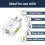 Pipestation UK to USA Plug Adapter with USB 2 Pack 2