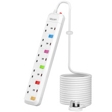 Mscien Long Extension Lead 10M with Switches, 5 Wa