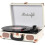 Vinyl Record Player 3-Speed Bluetooth Suitcase Por 1