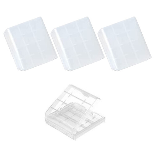 3Pcs AA/AAA Cell Battery Storage Case Holder Box,C
