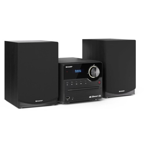 Sharp SHARP XL-B517D(BK) 45W Hi-Fi Micro System – Blueto