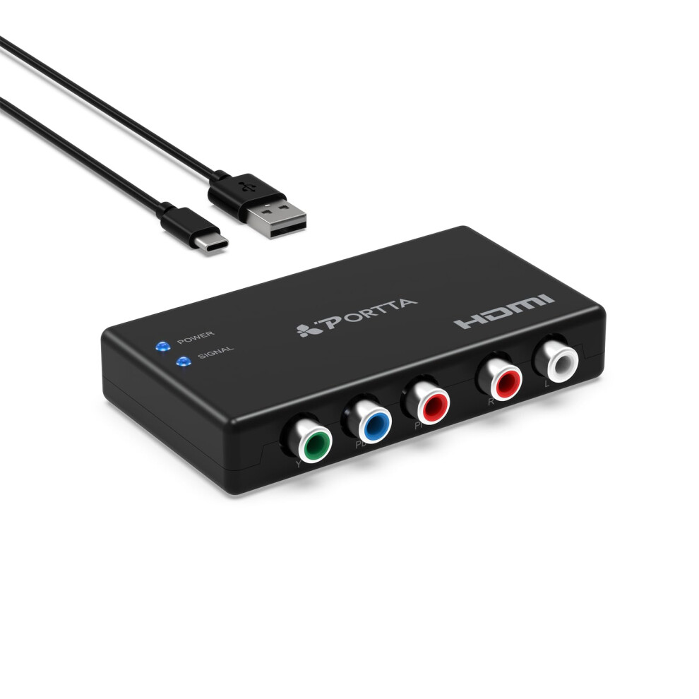 Portta Component To Hdmi Converter, 5 Rca Ypbpr + 86562065