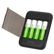 Rechargeable Battery AA Lithium 4 Pack with Fast C